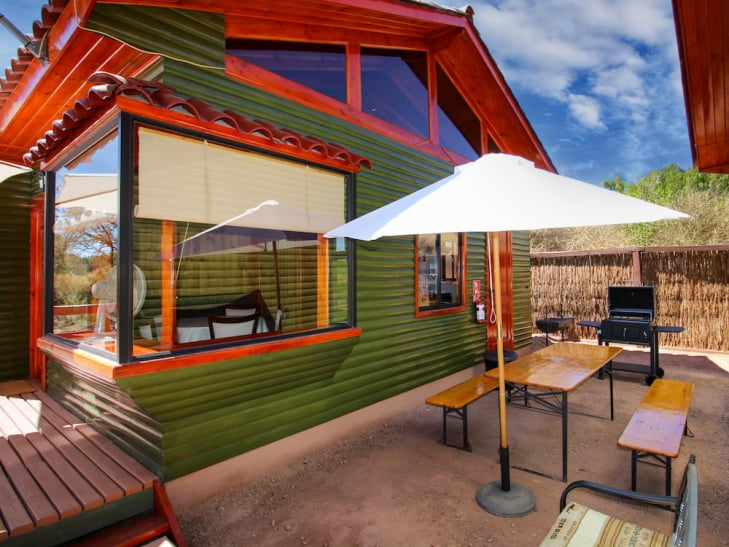 Bungalow Superior, 2 dormitorios, terraza, vista al jardín