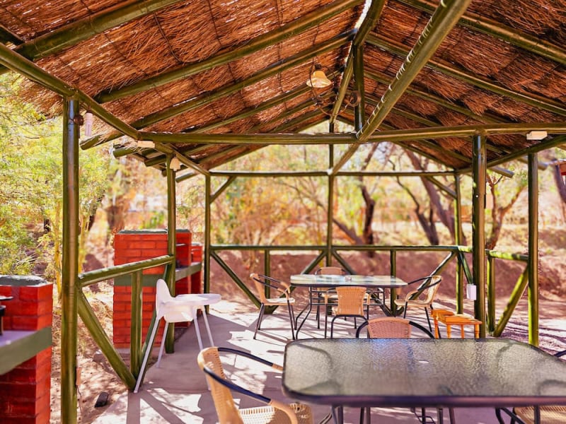 BBQ area with tables