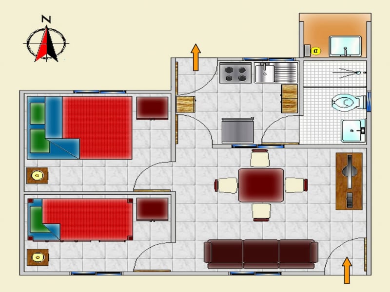 Standard Bungalow floor plan