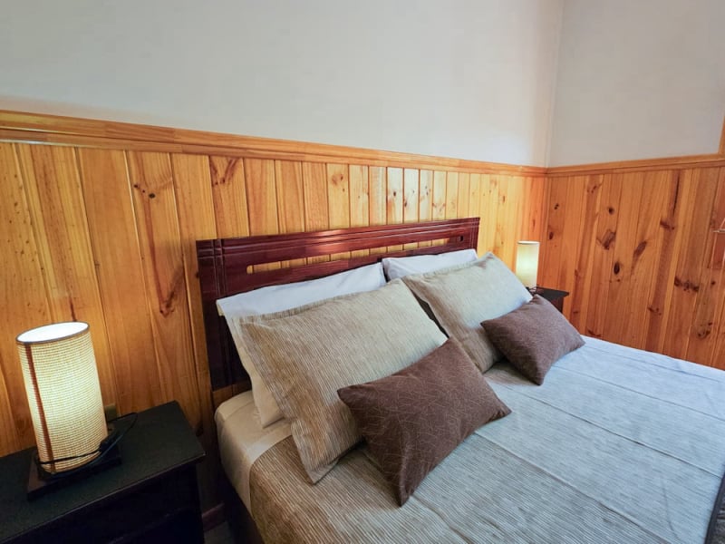 Double bed with nightstands
