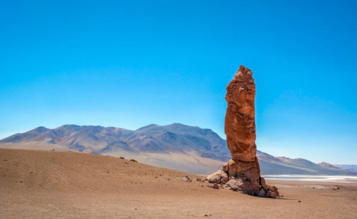 El Indio rock tower in the Salar de Tara