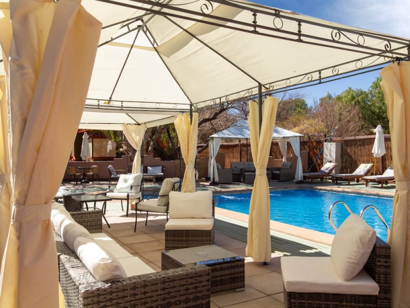 Awning by the pool