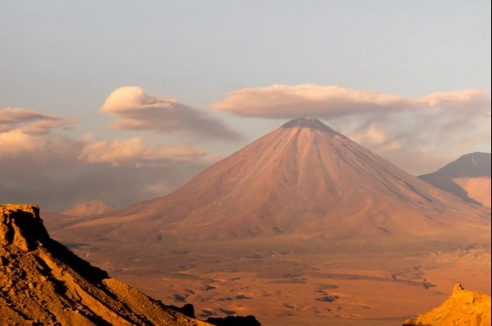 Licancabur Volcano at sunset